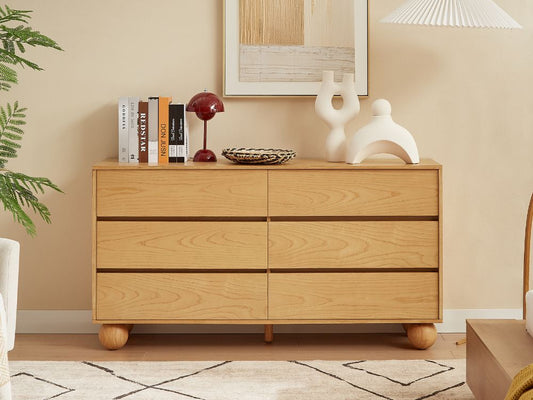 Ballico 6 Drawer Dresser - Light Oak