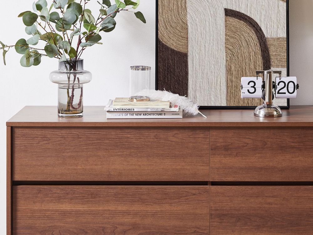 Ballico 6 Drawer Dresser - Walnut
