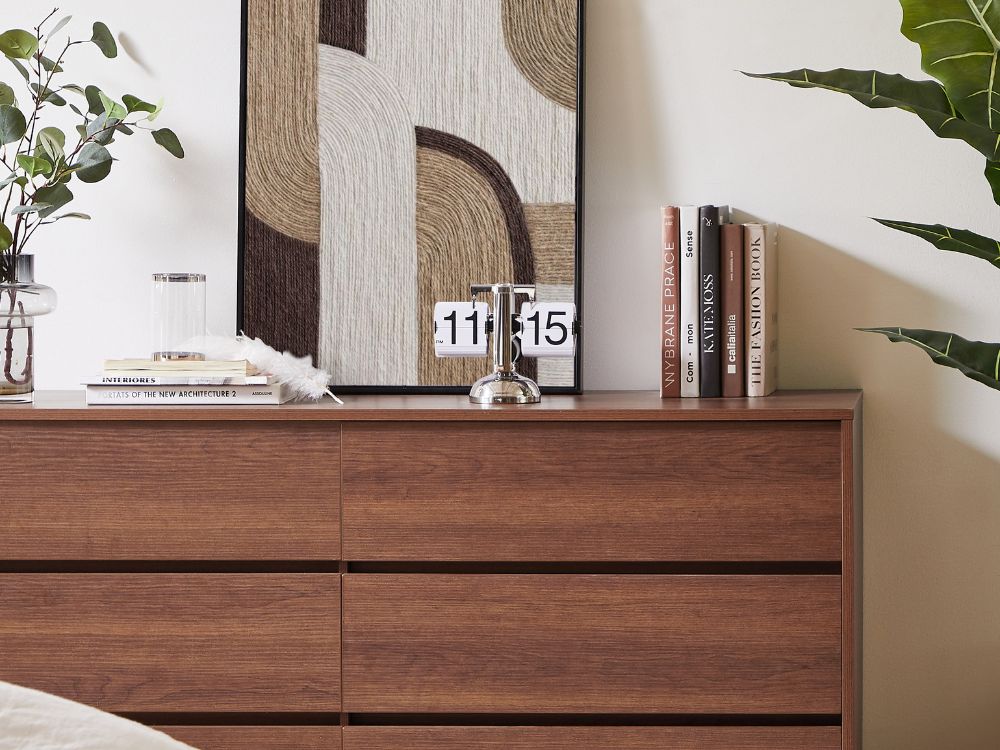 Ballico 6 Drawer Dresser - Walnut