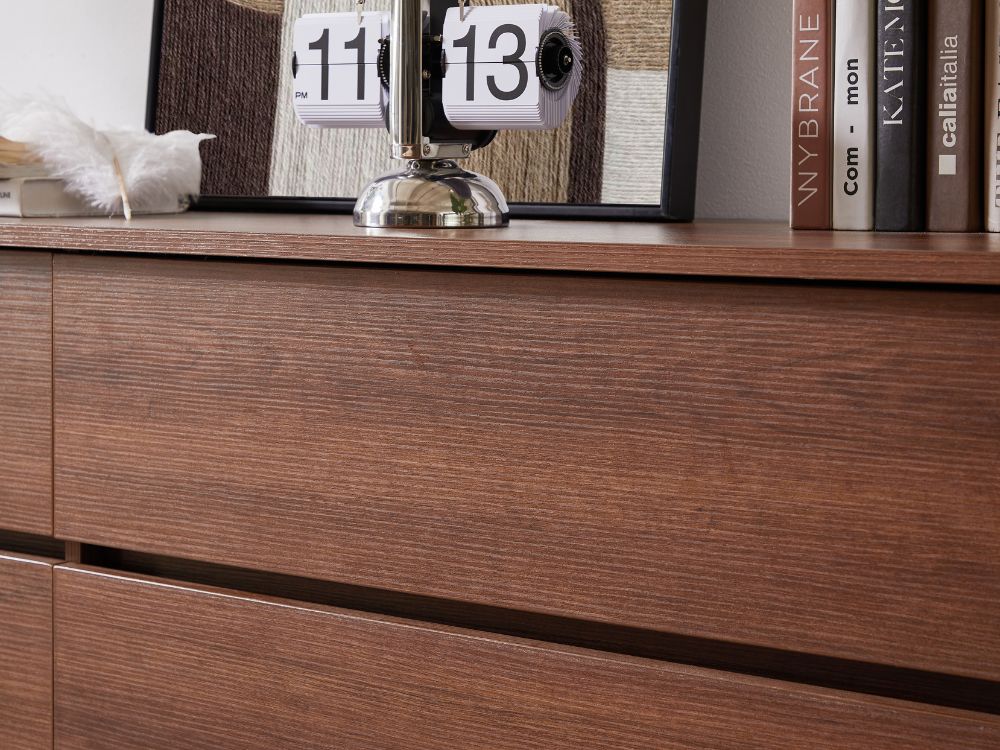 Ballico 6 Drawer Dresser - Walnut
