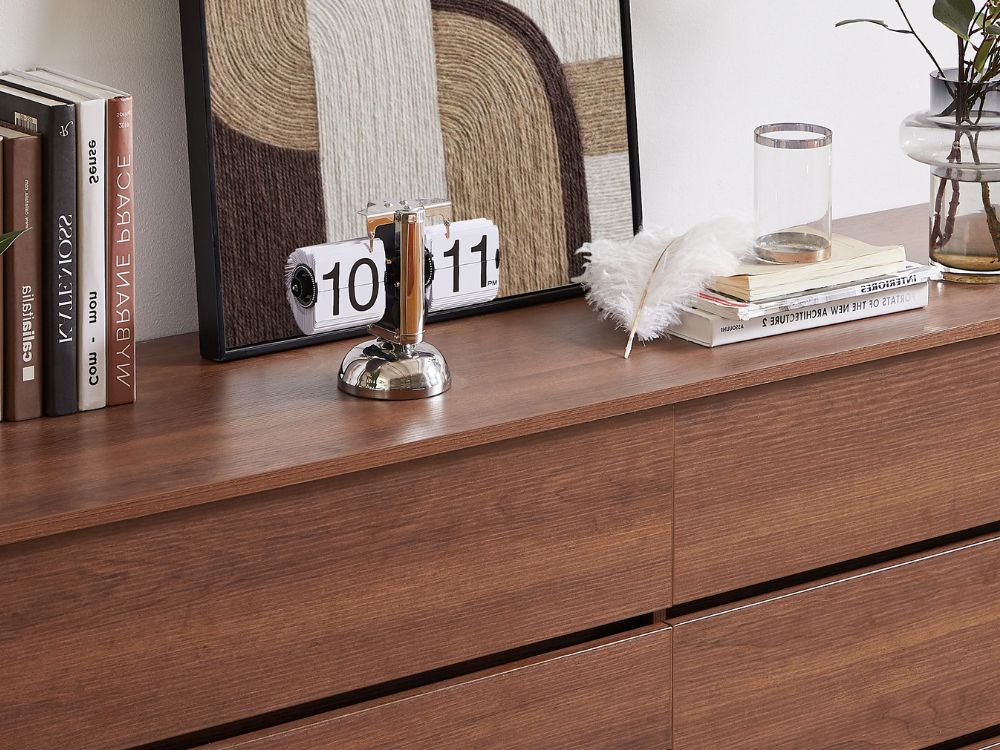 Ballico 6 Drawer Dresser - Walnut