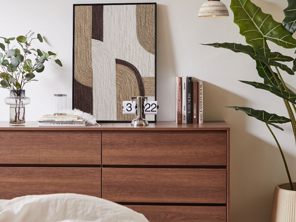 Ballico 6 Drawer Dresser - Walnut